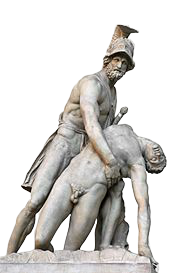 Statue de Patrocle mort