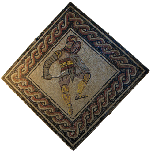 Mosaïque représentant un Thrace